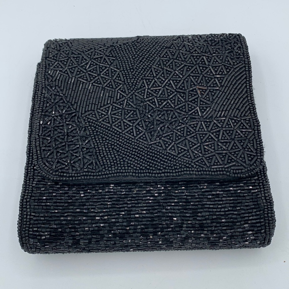 Small Vintage Beaded Clutch, no strap, good condition, unbranded